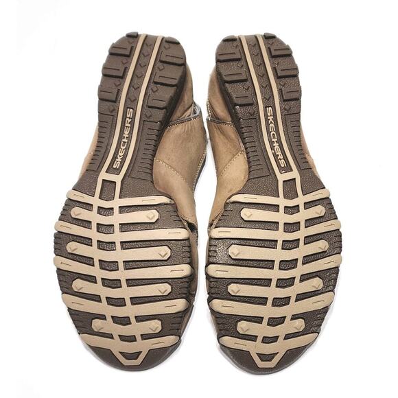 SKECHERS 46458 Brown Leather Casual Peep Toe Women's Size US 9 Comfort Shoes - Picture 7 of 7